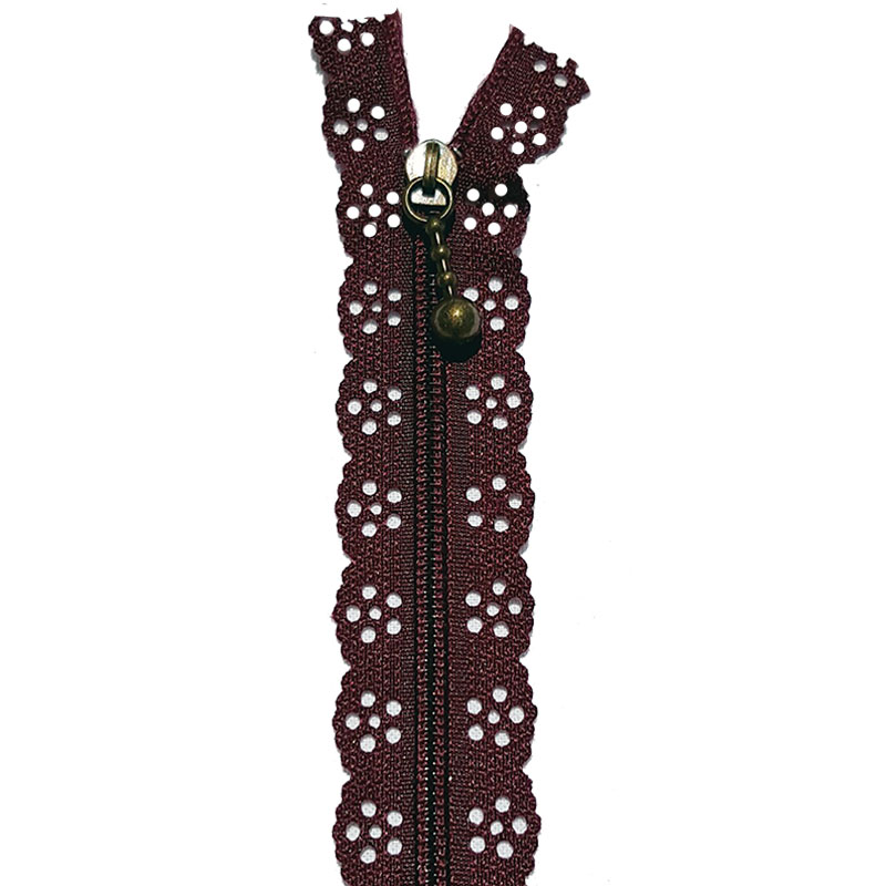 Little Lacie Zipper 12" Maroon
