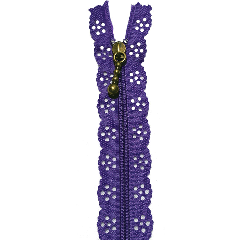 Little Lacie Zipper 12" Dark Purple