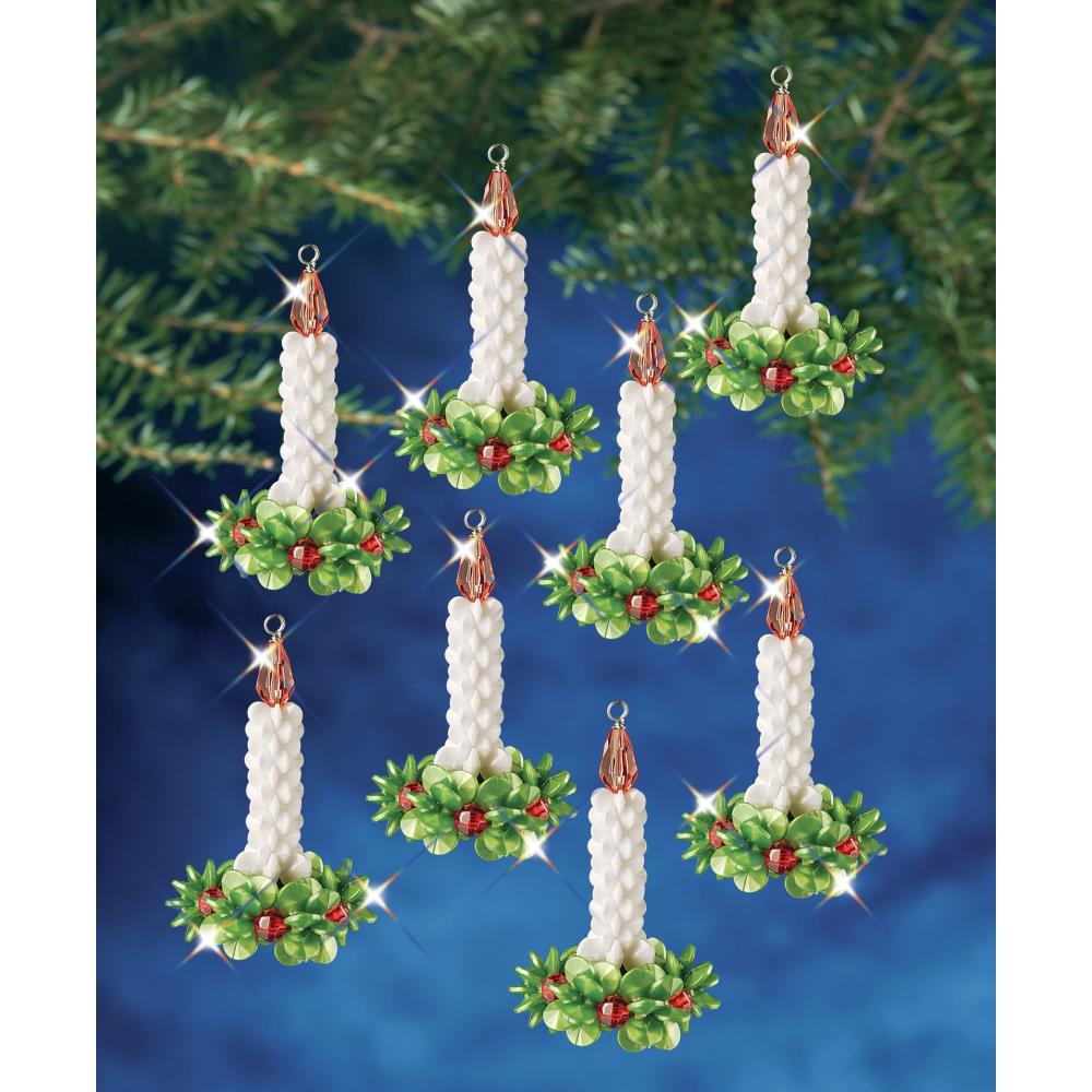 Candle Wreath - Holiday Beaded Ornament Kit