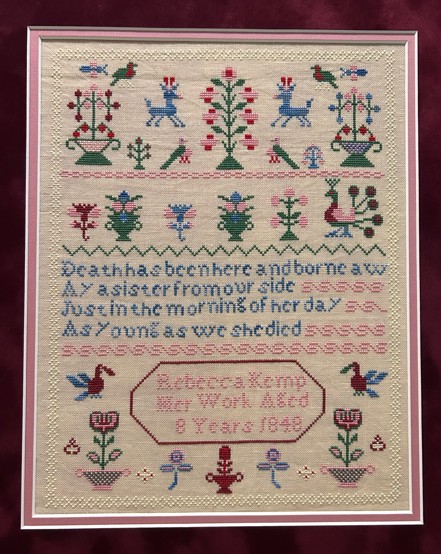 Rebecca Kemp 1848 - Cross Stitch Pattern