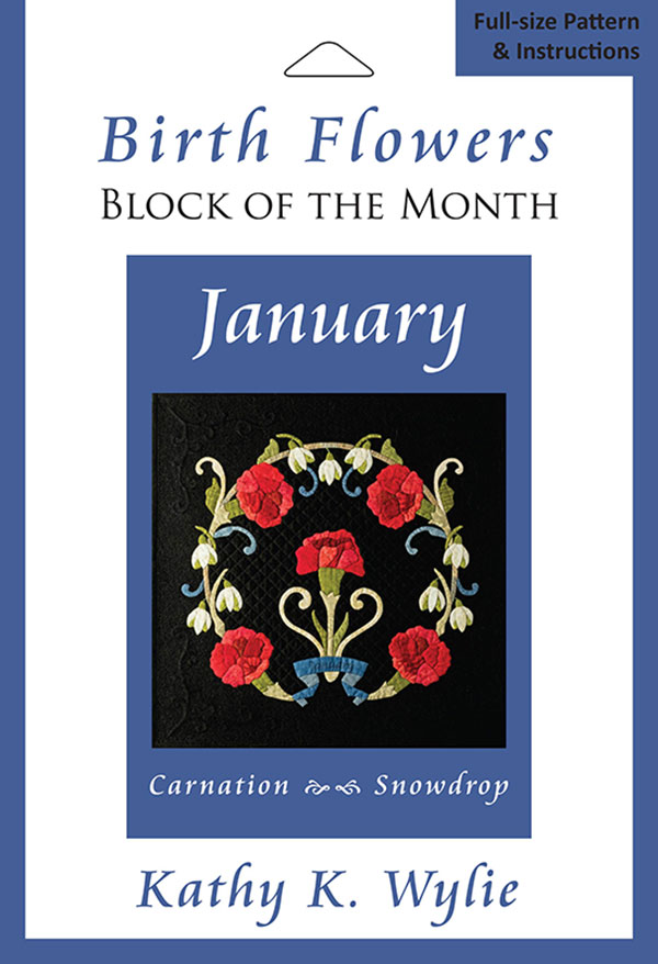 January Birth Flowers BOM - Quilt Pattern