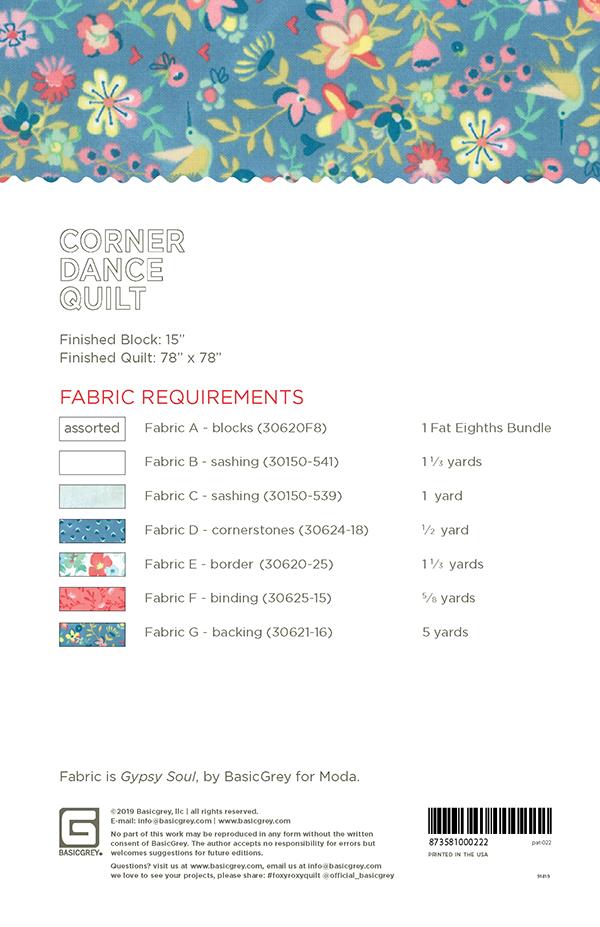 Corner Dance - Quilt Pattern