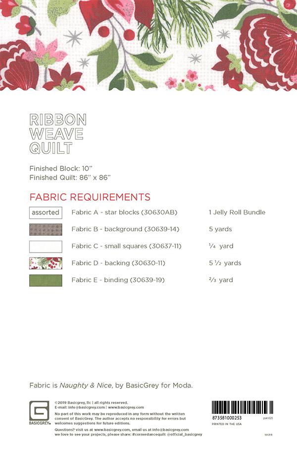 Ribbon Weave - Quilt Pattern