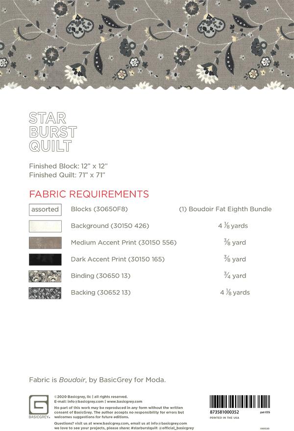 Star Burst - Quilt Pattern