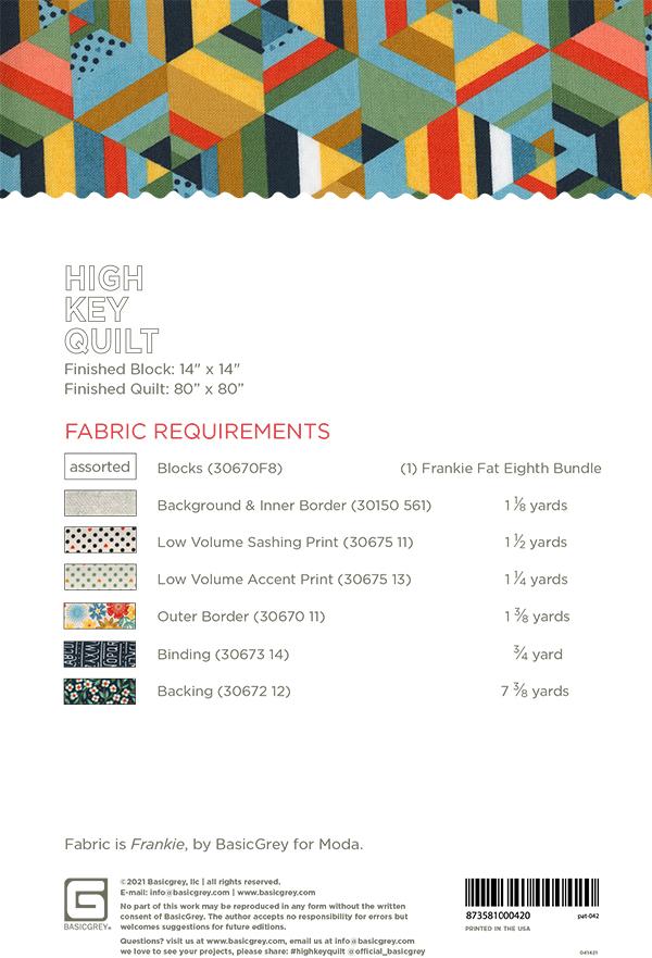 High Key - Quilt Pattern