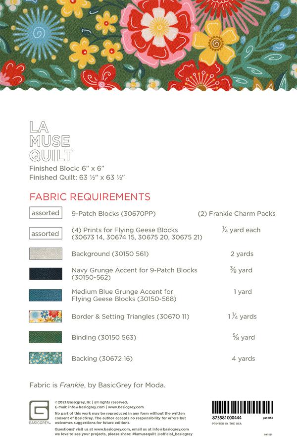La Muse - Quilt Pattern