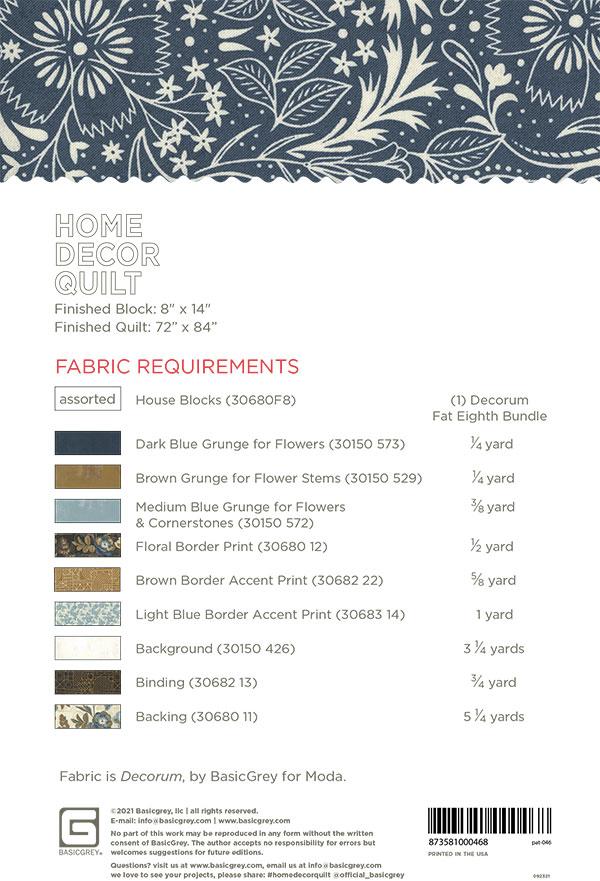 Home Decor - Quilt Pattern