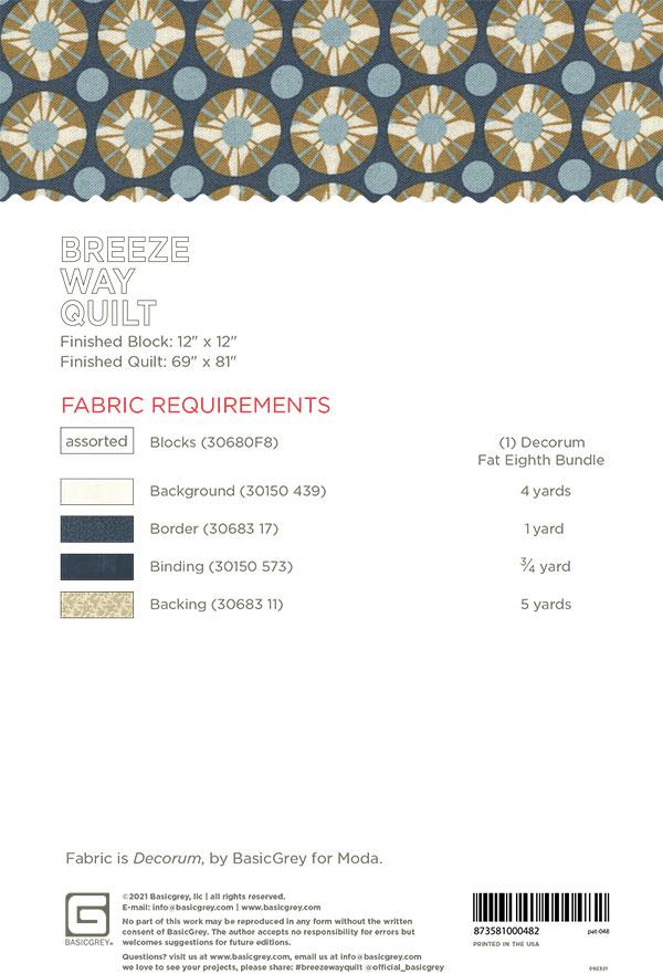 Breeze Way - Quilt Pattern