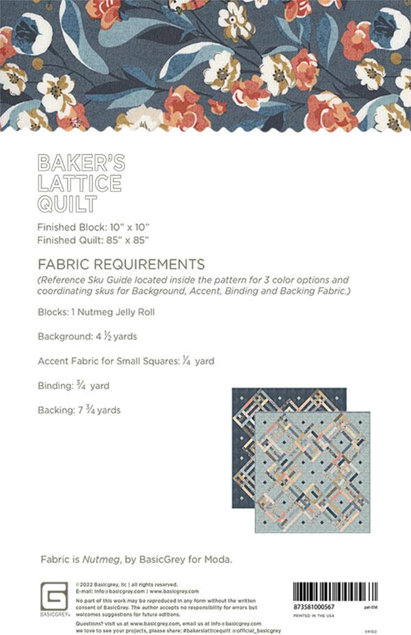 Baker's Lattice - Quilt Pattern