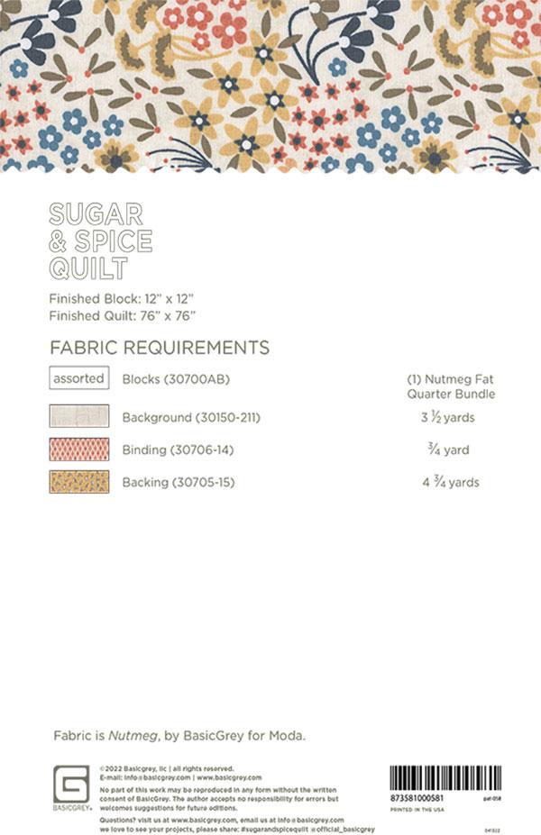 Sugar and Spice - Quilt Pattern