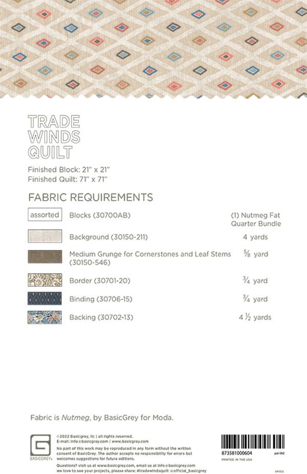 Trade Winds - Quilt Pattern