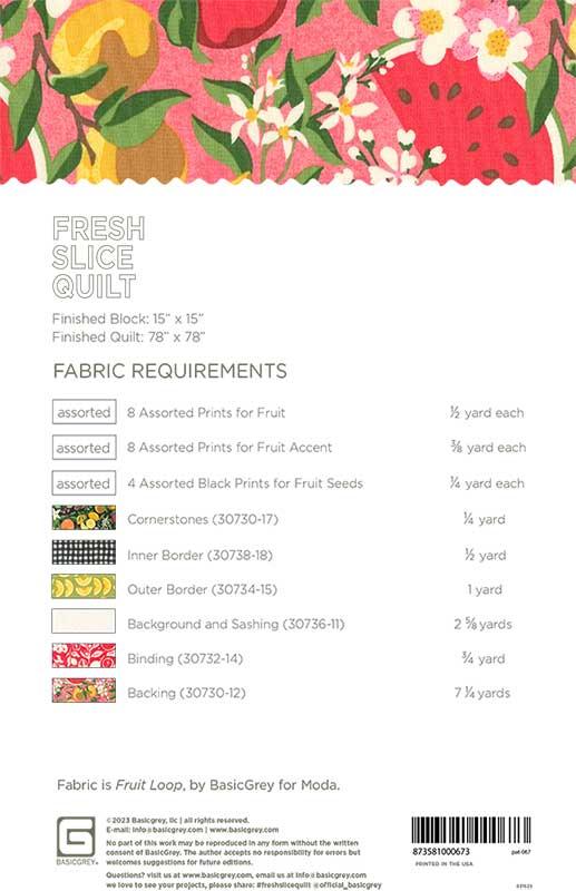 Fresh Slice - Quilt Pattern