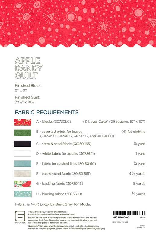 Apple Dandy - Quilt Pattern