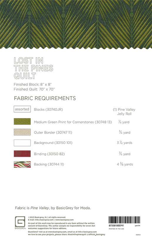 Lost in the Pines - Quilt Pattern
