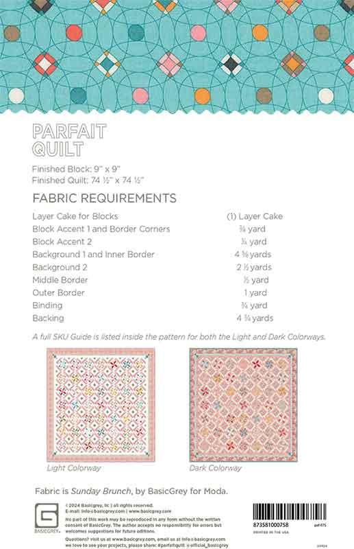 Parfait Quilt - Quilt Pattern