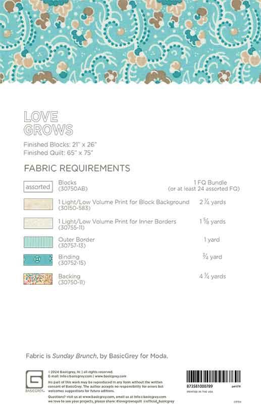 Love Grows - Quilt Pattern