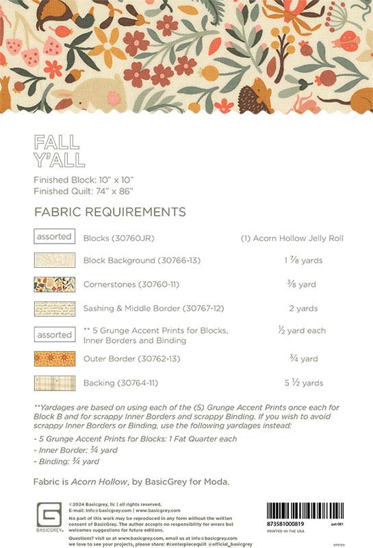 Fall Ya'll - Quilt Pattern