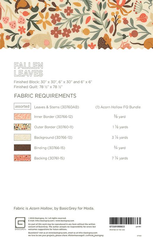 Fallen Leaves - Quilt Pattern