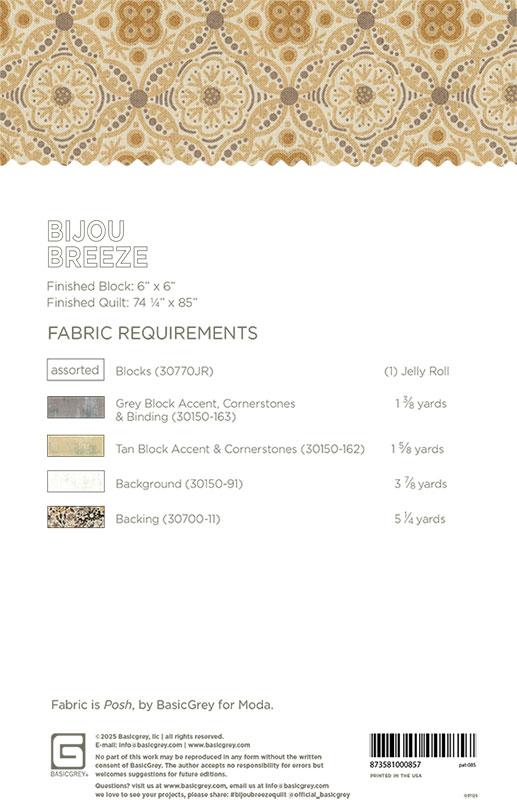 Bijou Breeze - Quilt Pattern