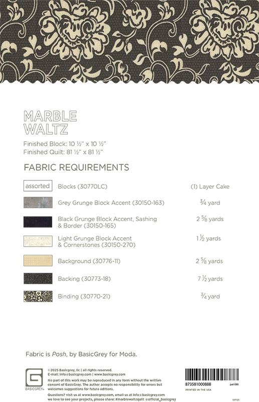 Marble Waltz - Quilt Pattern