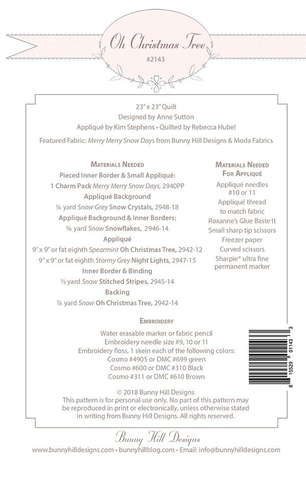 Oh Christmas Tree - Quilt Pattern