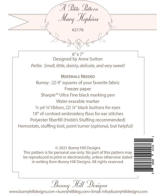 Petite Pattern Mary Hopkins - Sewing Pattern