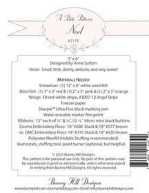 Noel, A Bunny Hill Petite - Sewing Pattern