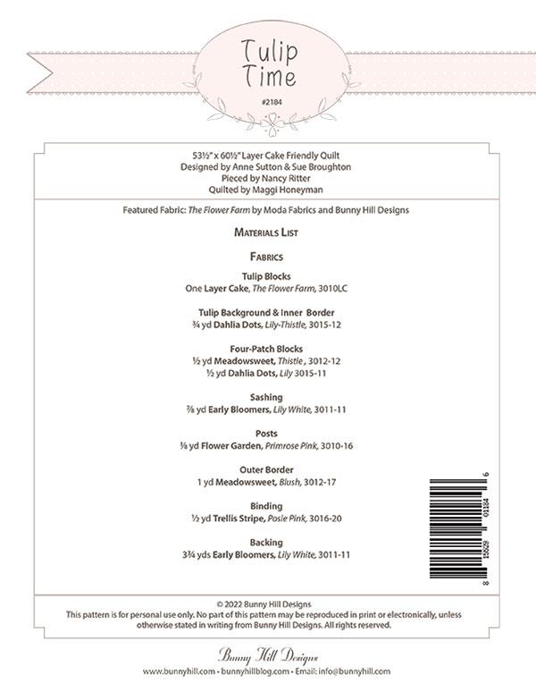 Tulip Time - Quilt Pattern