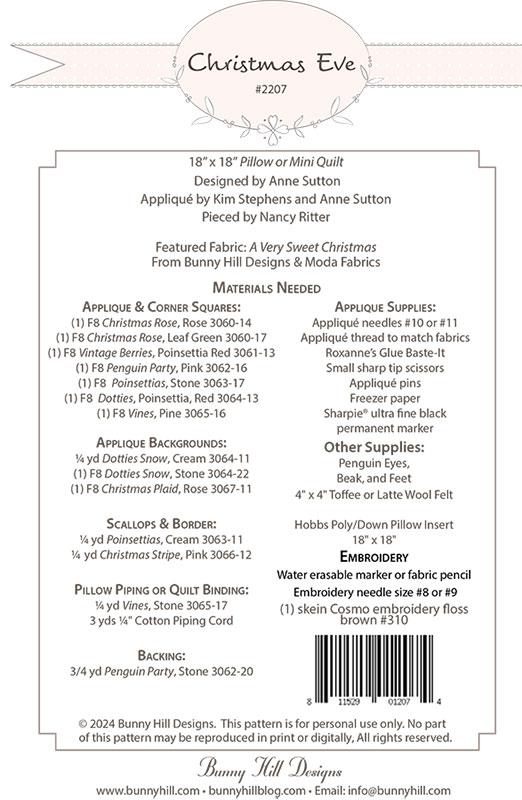 Christmas Eve - Quilt Pattern