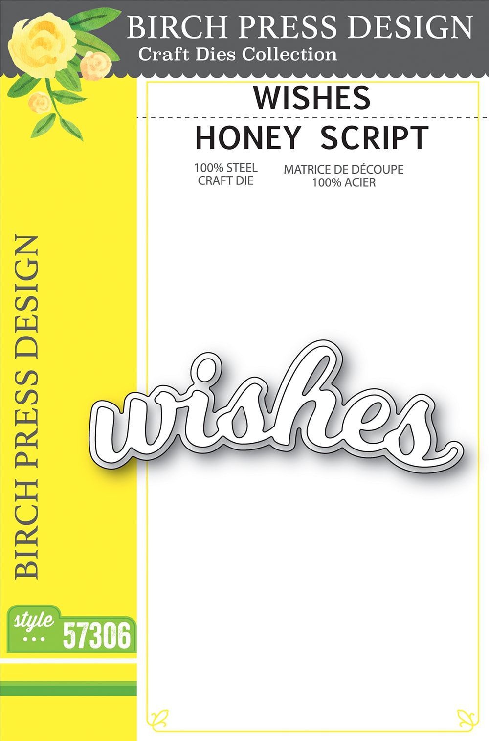 Wishes - Honey Script - Christmas Birch Press Craft Die
