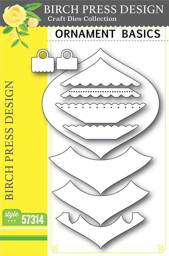 Christmas Ornament Basics - Craft Die, different perspective #1, zoomed in. Select this picture to zoom back out.