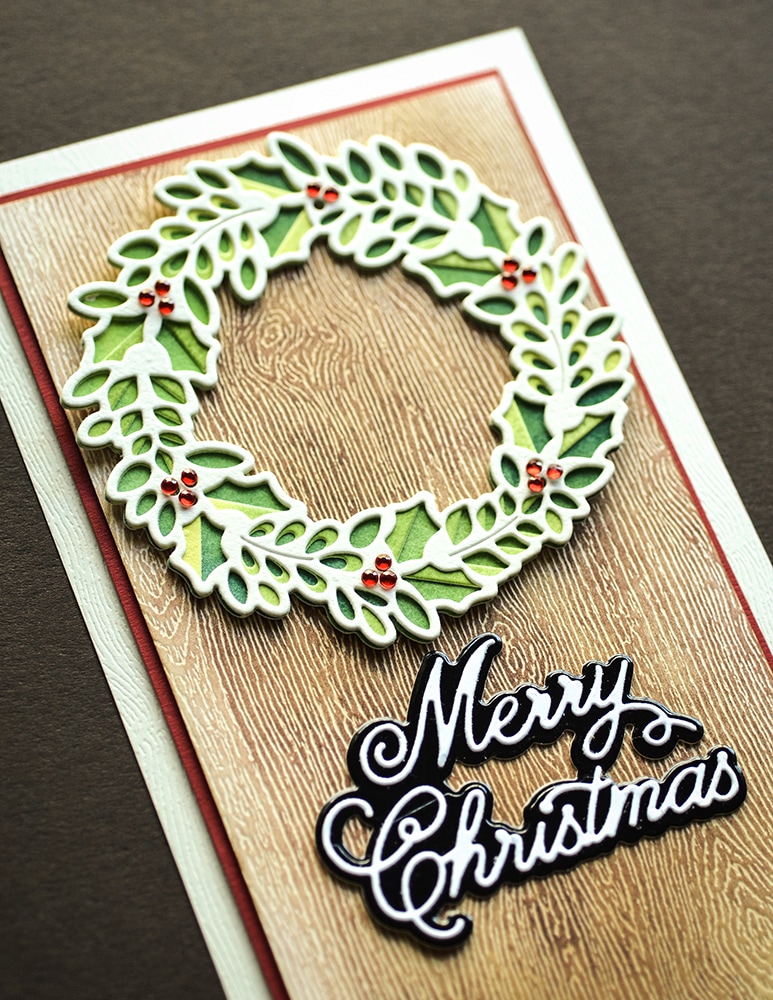 Holly Wreath Plate Layer Set - Christmas Craft Die 