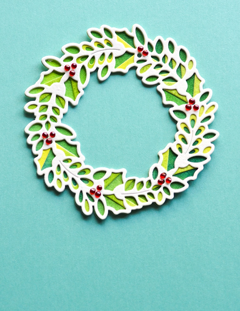 Holly Wreath Plate Layer Set - Christmas Craft Die 
