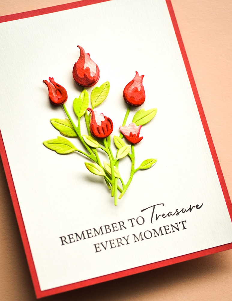 Delicate Floral Buds Contour Layers - Craft Die