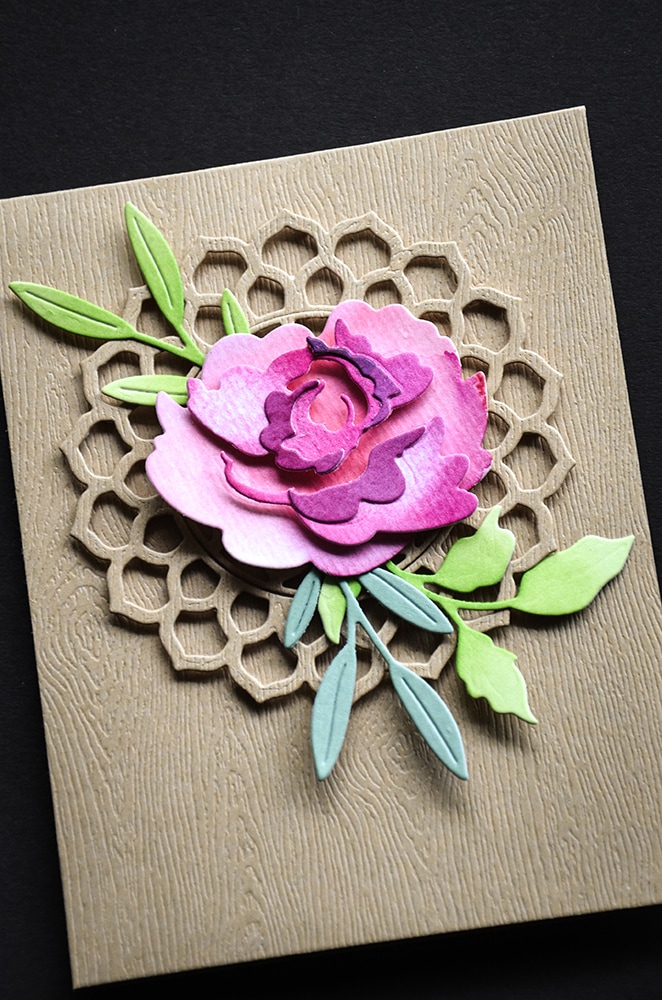 Morning Rose and Triple Buds Contour Layers - Craft Die