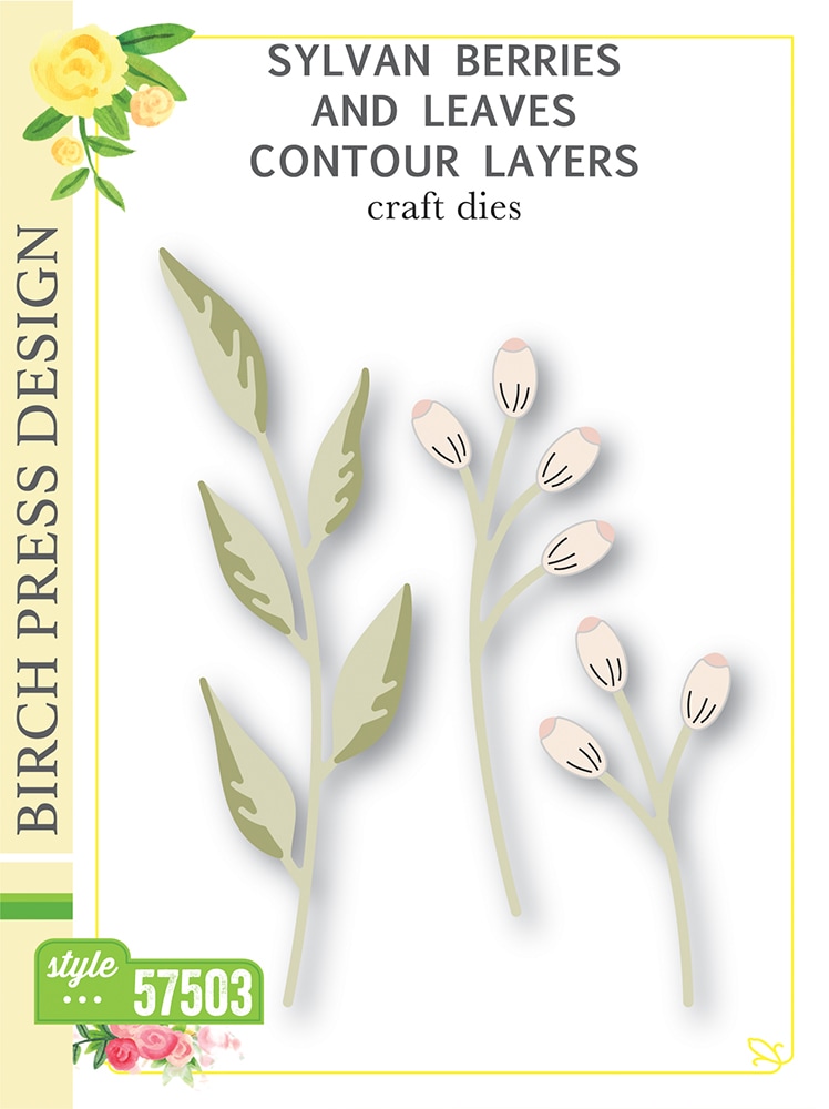 Sylvan Berries and Leaves Contour Layers - Craft Die