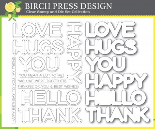 Happy Lingo - Clear Stamp and Die