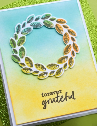Classic Sentimental Wreath - Clear Stamp and Die