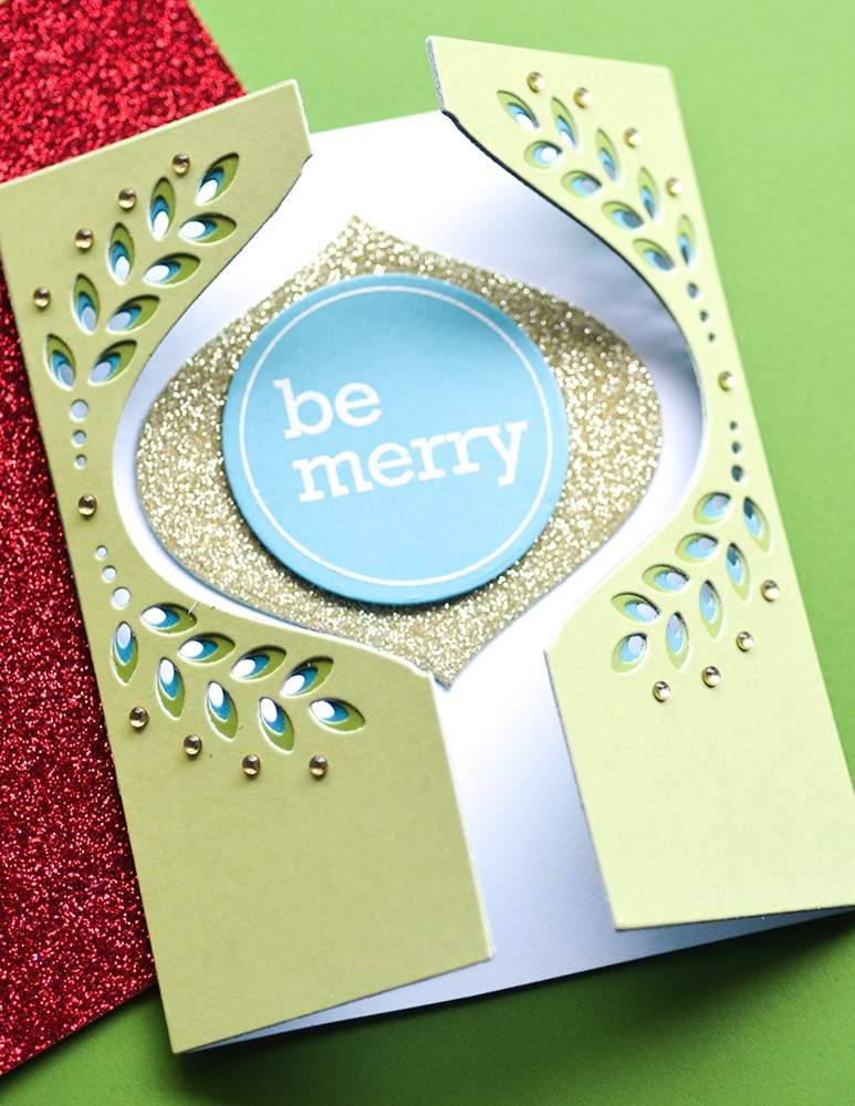 Contempo Christmas Greetings - Clear Stamp and Die Set