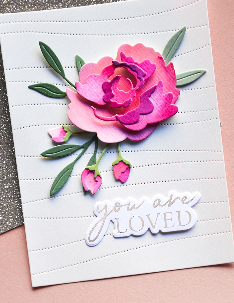 You Are Loved Noted Script - Hot Foil Plate and Die Set