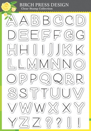 Mod Alphabet - Clear Stamp