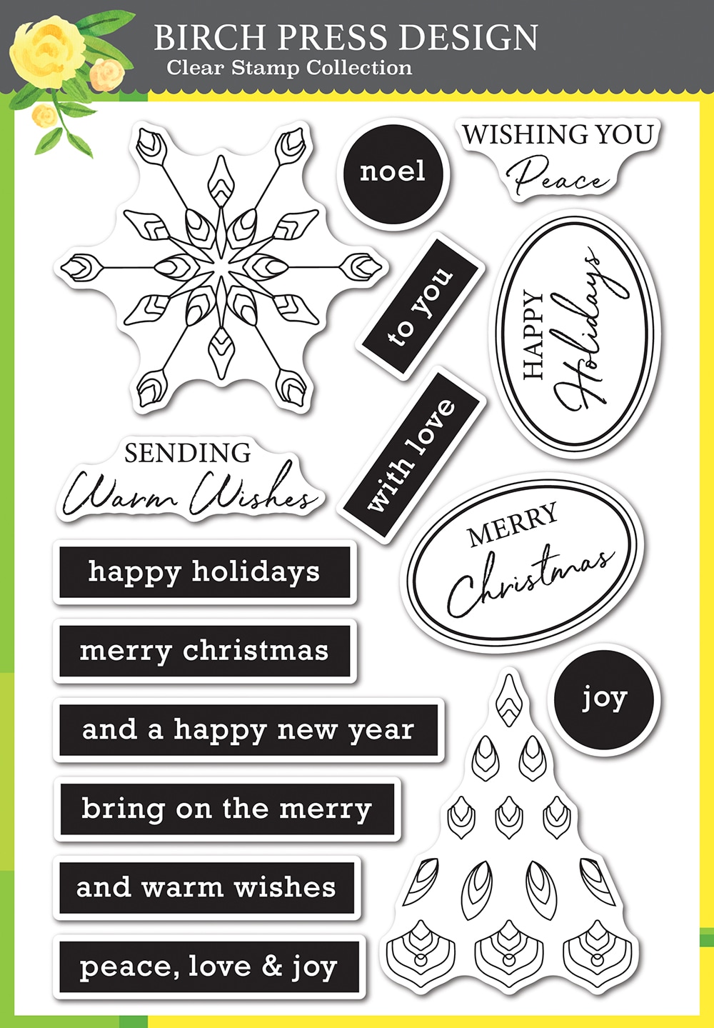 Christmas Mandala - Clear Stamp Set