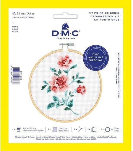 Rose - DMC Cross Stitch Kit