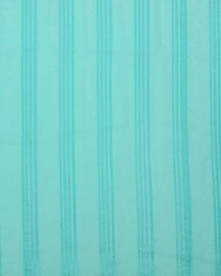 Polyester Chiffon Solid Pleated Infinity Scarf - Blue Green