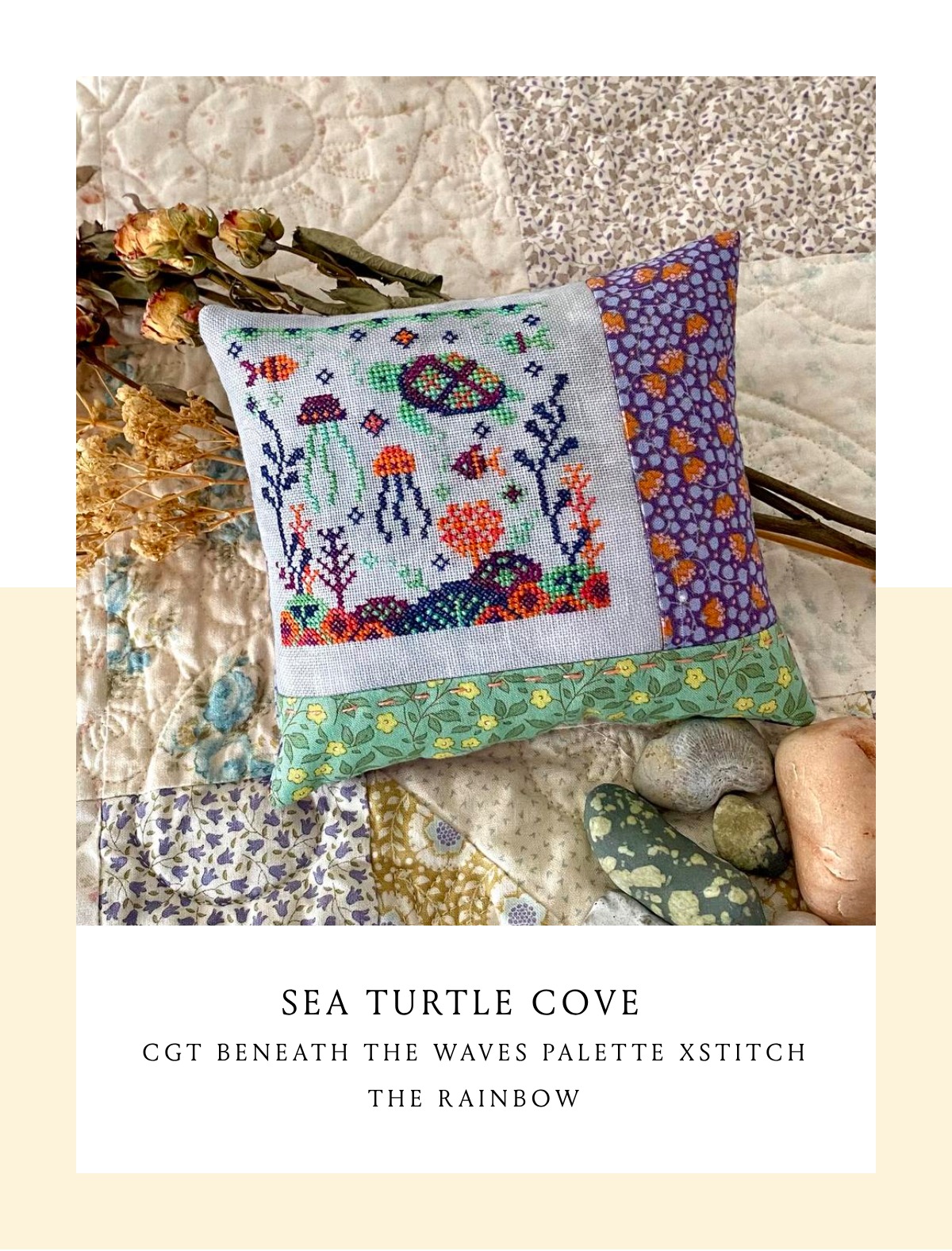 Sea Turtle Cove - XStitch the Rainbow - Cross Stitch Pattern
