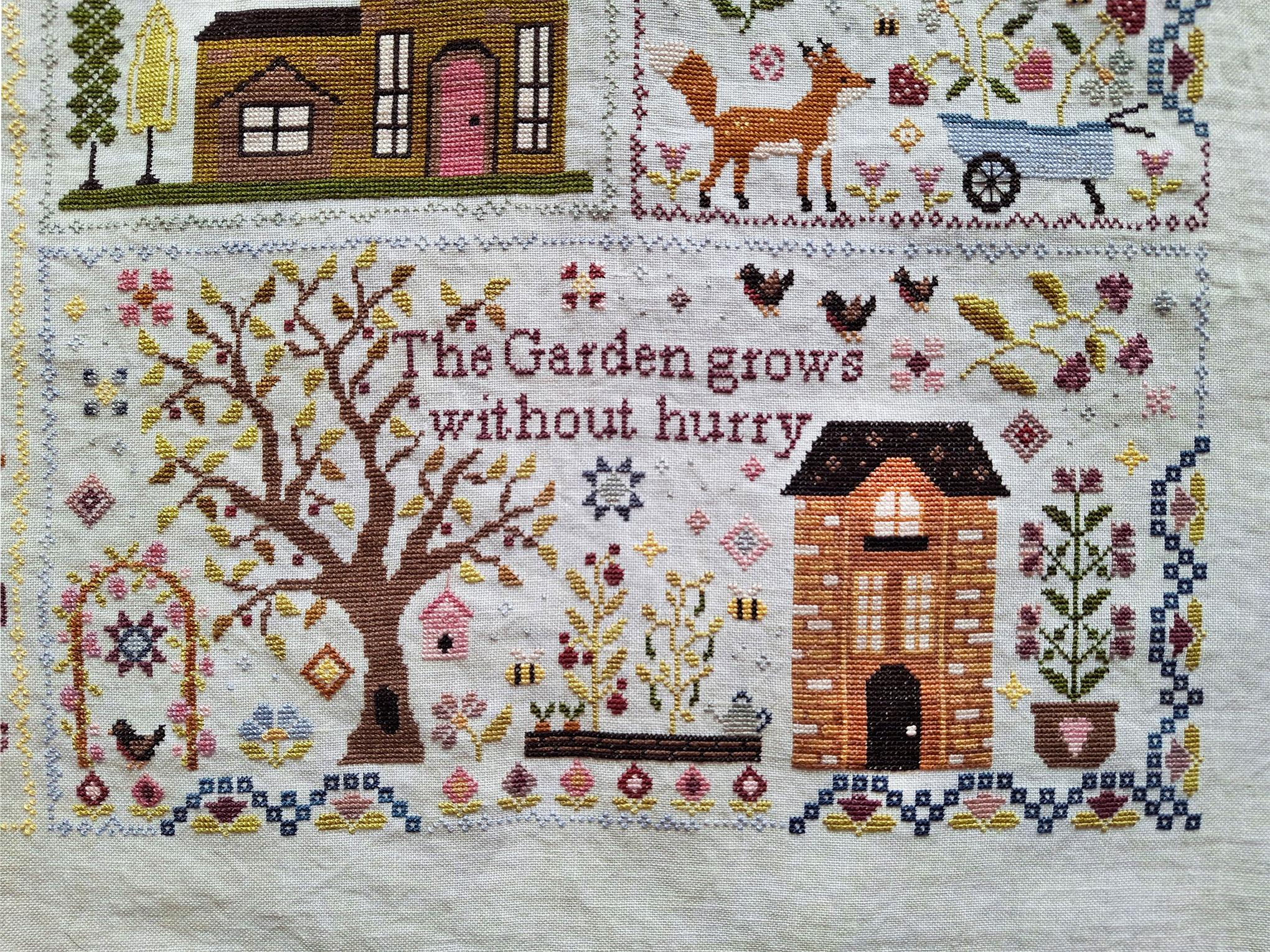 BRG: #6 Grow Without Hurry - Cross Stitch Pattern, zoomed in. Select this picture to zoom back out.