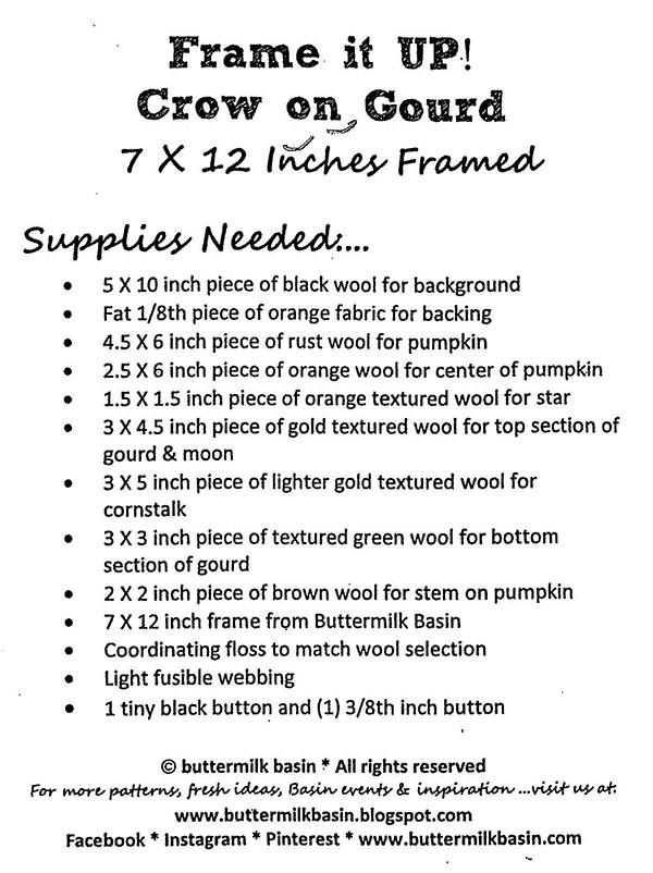 Frame It Up/Crow On Gourd - Quilt Pattern