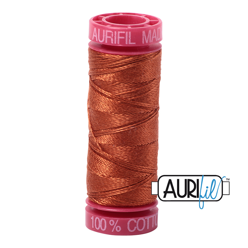 Aurifil 12wt Thread Small Spool - #2390, zoomed in. Select this picture to zoom back out.