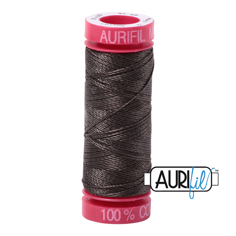 Aurifil 12wt Thread Small Spool - #5013, zoomed in. Select this picture to zoom back out.