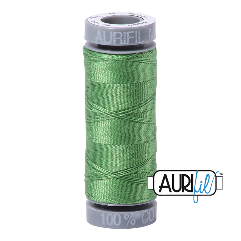 Aurifil 28wt Thread #2884 - 109 yards, zoomed in. Select this picture to zoom back out.